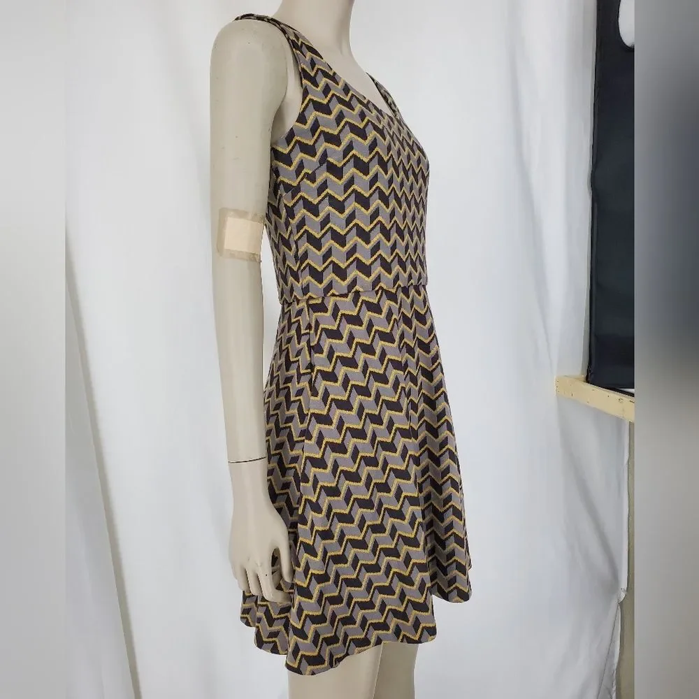 Bar III Geometric Sleeveless Dress